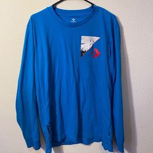 Blue converse long sleeve